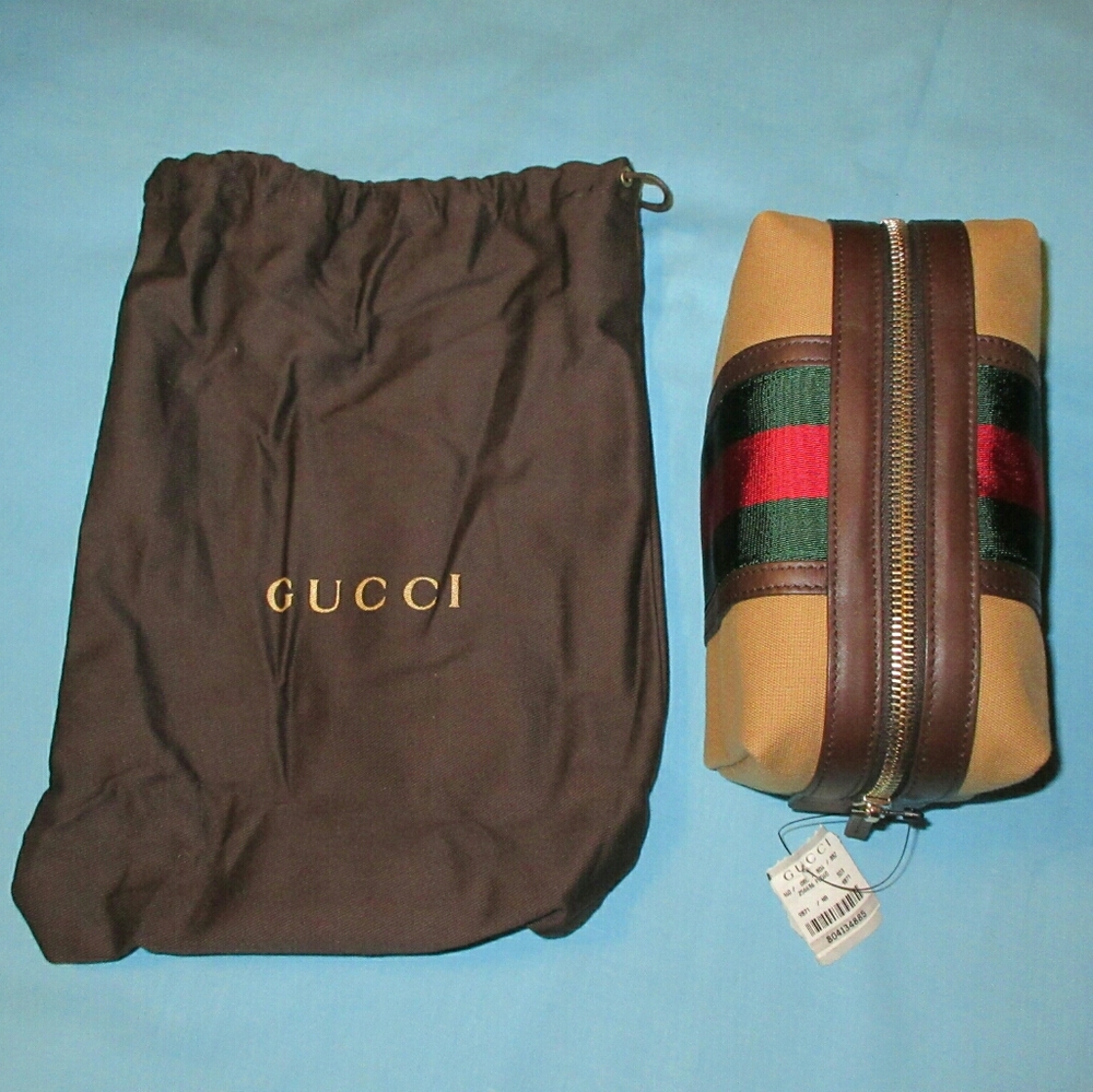 NWT $220 F/W 2010-11 Gucci Toiletry/Cosmetics Case